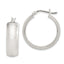 Sterling Silver 925 Hoop Earrings with Laser-Cut Design & Anti-Tarnish Finish