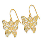 14K Butterfly Earrings