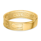 14K Footprints In The Sand Ring