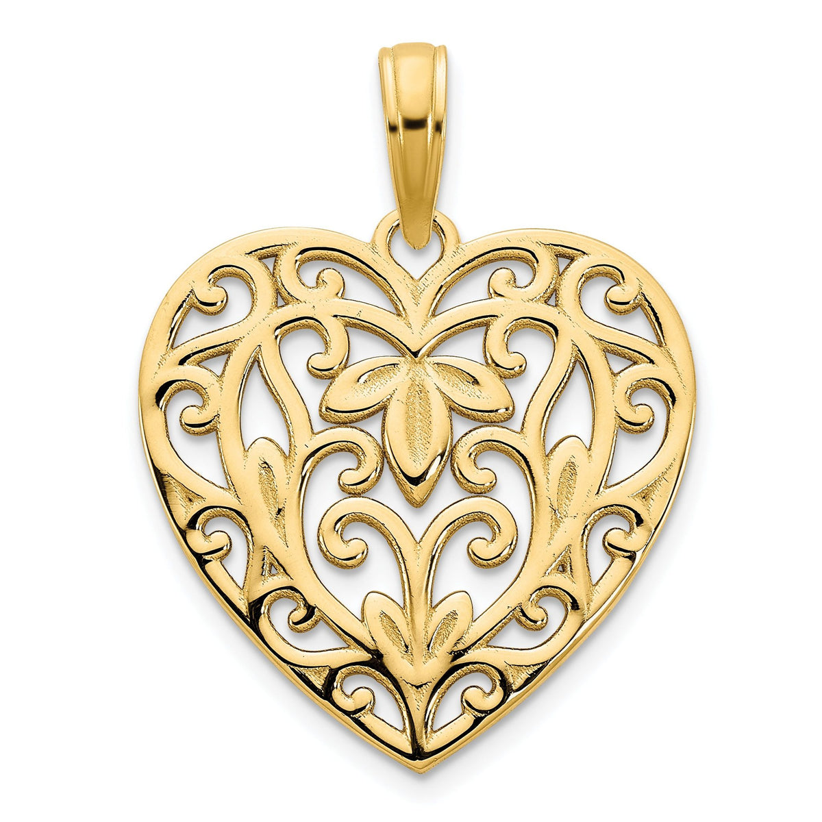 14ky Fancy Heart Pendant Main image