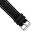 Ventilated Silicone Watch Band in Black, 22mm