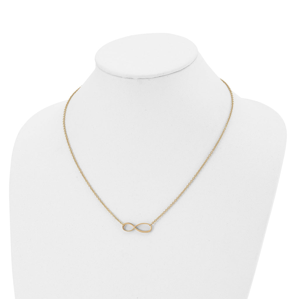 Infinity Symbol Necklace in Stainless Steel & Gold-Tone