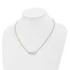 Infinity Symbol Necklace in Stainless Steel & Gold-Tone