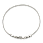 Sophia Jewelers Sterling Silver Claddagh Bangle with Polished Antiqued Finish