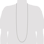 Box Chain Necklace in Sterling Silver, 1.9mm