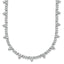 14k White Gold 4 carat Lab Grown Diamond VS+ F+ Complete 18 inch Fashion Tennis Necklace