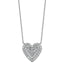 14kw 1 1/2 ctw Lab Grown Diamond VS+ F+ Round Cluster Necklace