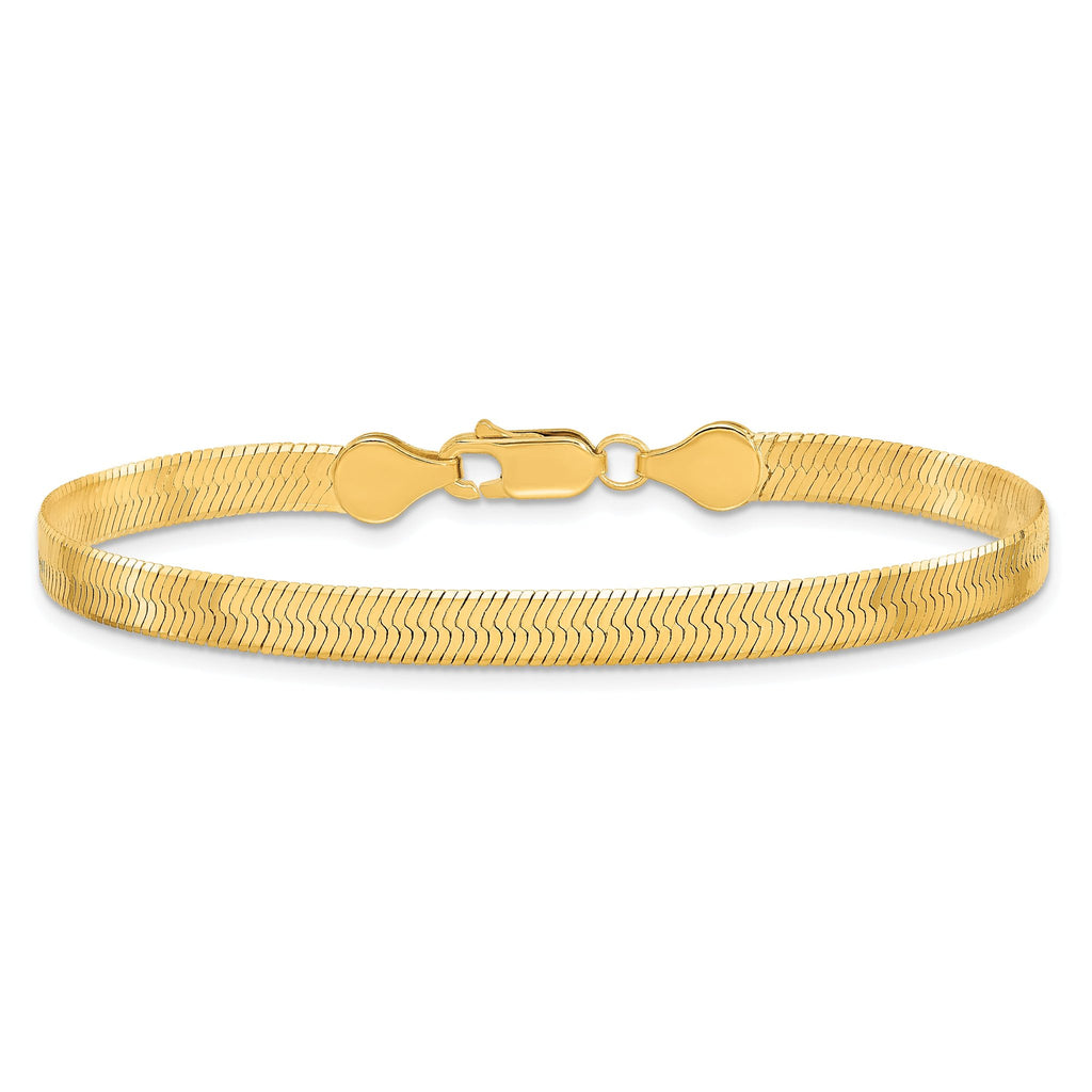 Silky Herringbone Chain in 10K Yellow Gold, 5mm