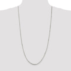 Beveled Oval Cable Chain Necklace in Sterling Silver, 3.25mm