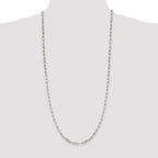 Elongated Open Link Chain in Sterling Silver, 4.25mm