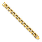 Stainless Steel Polished Yellow IP-plated Link Bracelet for Men