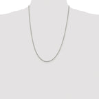 Round Box Chain Necklace in Sterling Silver, 1.75mm
