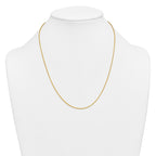 14K Gold Filled Round Venetian Box Chain Necklace in 1.2mm Width