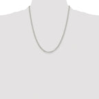 Rolo Chain Necklace in Sterling Silver, 3.5mm