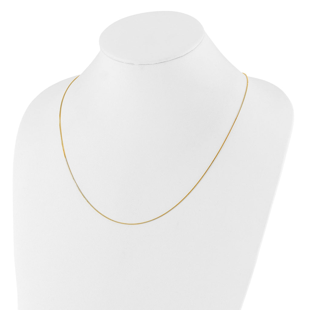 14K Adjustable .7mm Baby Box Chain