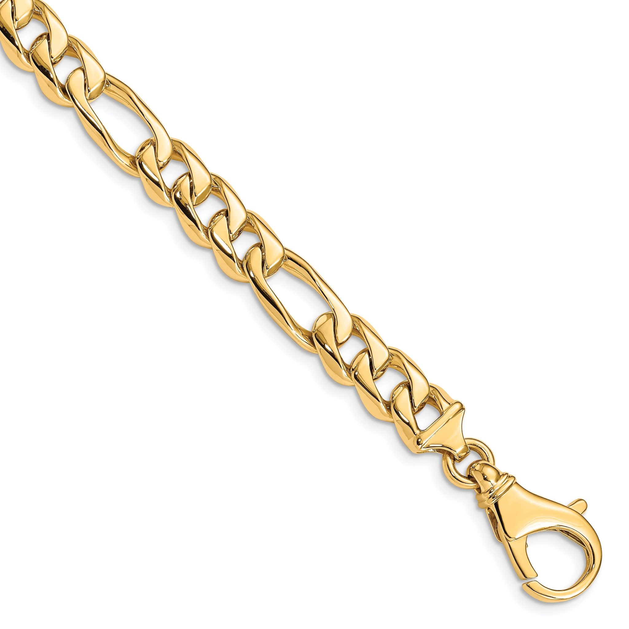 10k 8.5mm Hand Polished Fancy Link Bracelet Main image