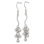 Stainless Steel Polished Drop Dangle Earrings for Women