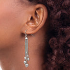 Stainless Steel Polished Drop Dangle Earrings for Women