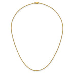 14K Gold Filled Round Venetian Box Chain Necklace in 1.2mm Width