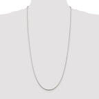 Snake Chain Necklace in Sterling Silver, 1.75mm