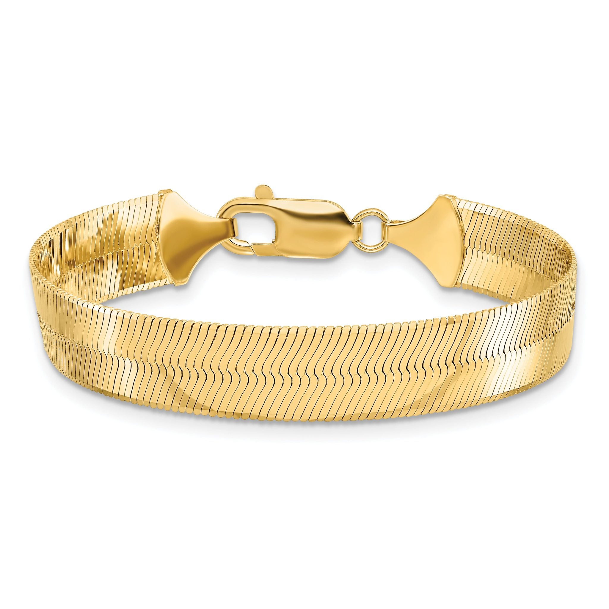 10K 10mm Silky Herringbone Chain Secondary image