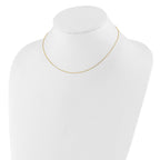 0.8mm 10K Yellow Gold Round Cable Chain