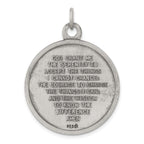 Sterling Silver 925 Praying Hands Pendant Antiqued Finish Vintage Style