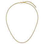 1.5mm 10K Yellow Gold Spiga Wheat Chain