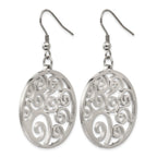 Stainless Steel Polished Drop Dangle Earrings for Women