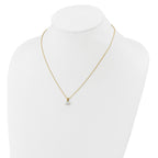 14k 7/8 carat Lab Grown Diamond VS/SI+ G+ Three Prong 18 inch Solitare Pendant Necklace