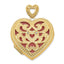 14Ky 24mm With  Diamond Vintage Heart Locket