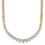 14k 11 5/8 carat Lab Grown Diamond VS/SI+ G+ Complete Round 20 inch Graduated Tennis Necklace