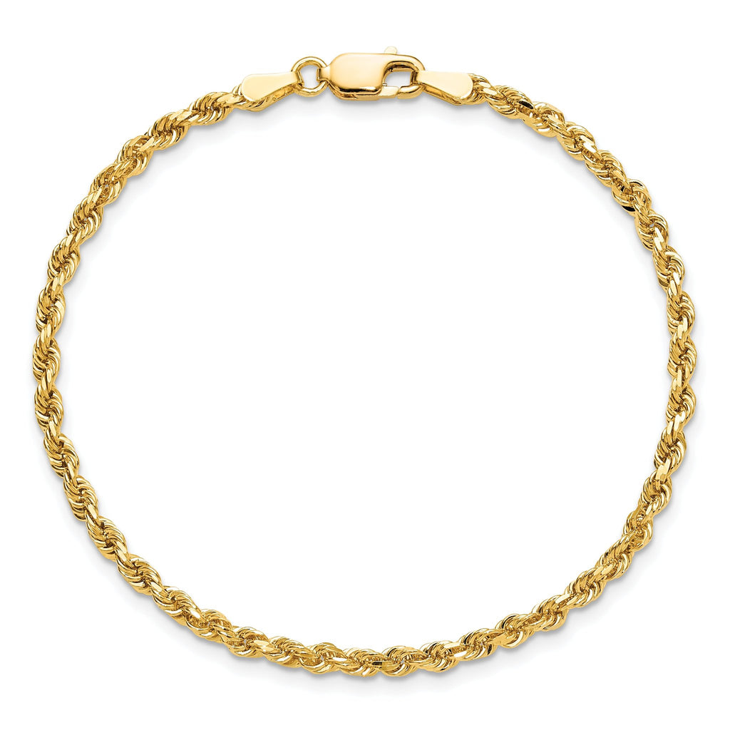 Diamond-Cut Rope Chain in 10K Yellow Gold, 2.75mm