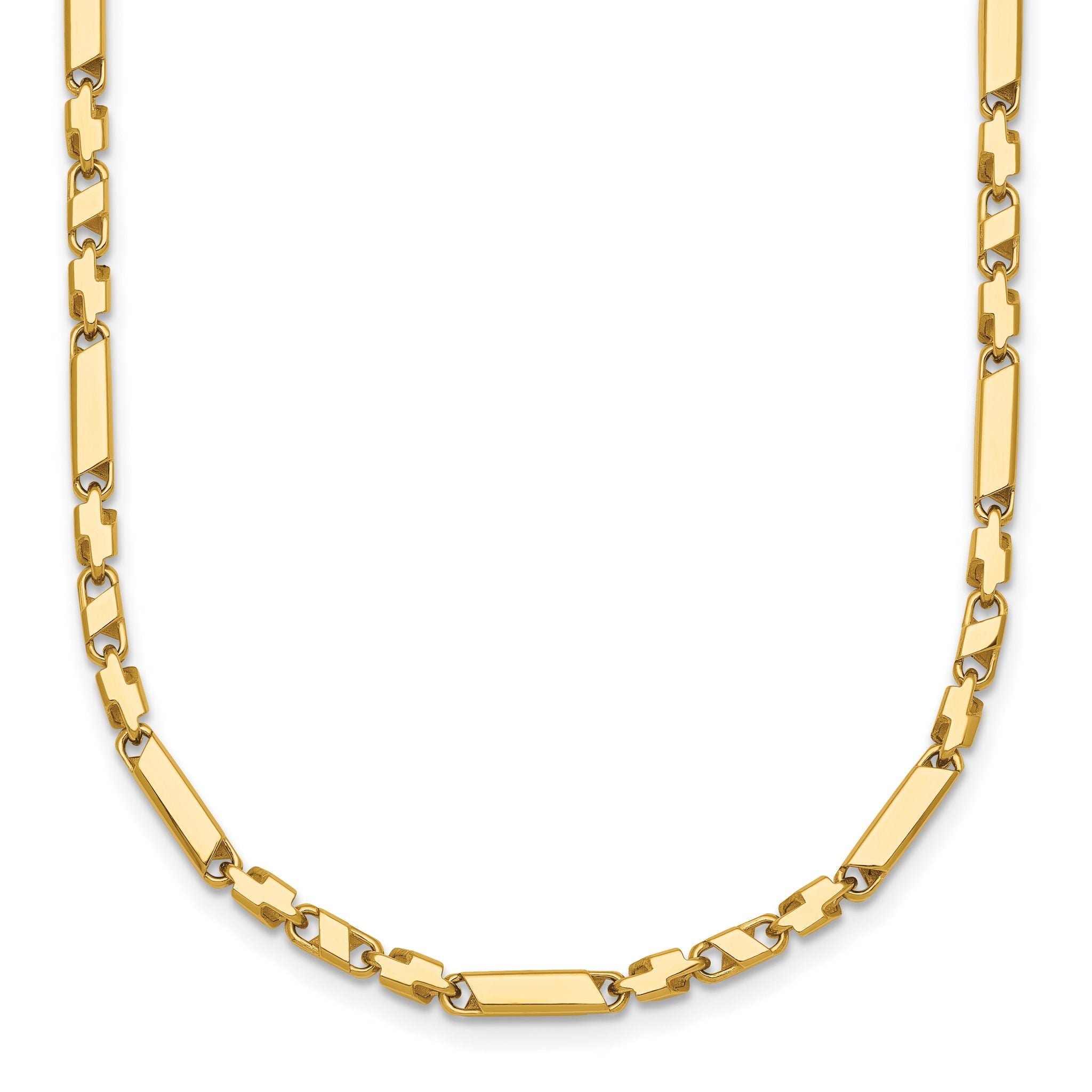 14k Polished Fancy Bar Link 19.75 inch Necklace Main image