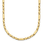 14k Polished Fancy Bar Link 19.75 inch Necklace