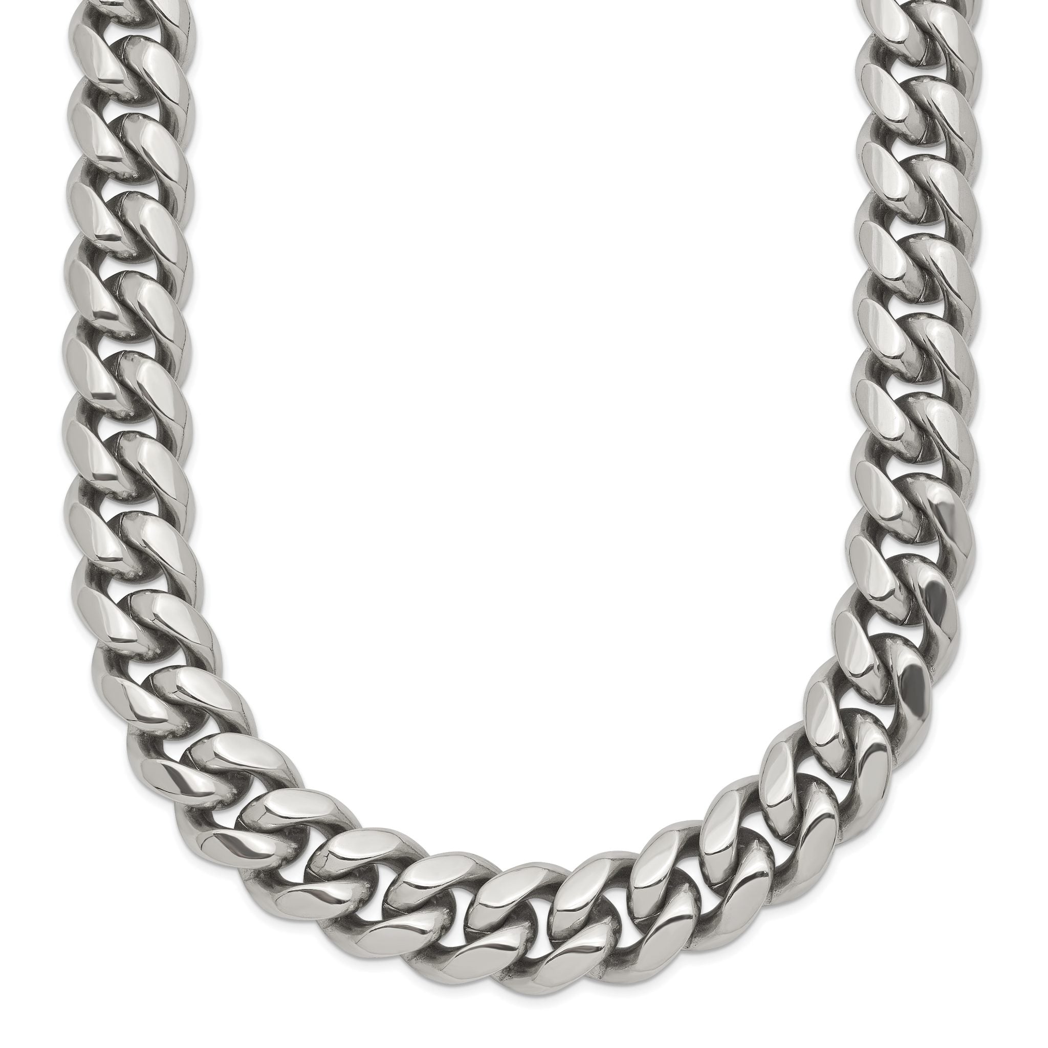 Chisel Stainless Steel Polished 24 inch Curb Chain Necklace Main image