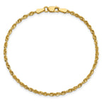 Diamond-Cut Rope Chain in 10K Yellow Gold, 2.25mm