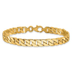 10k 7.4mm Hand-Polished Fancy Link Chain