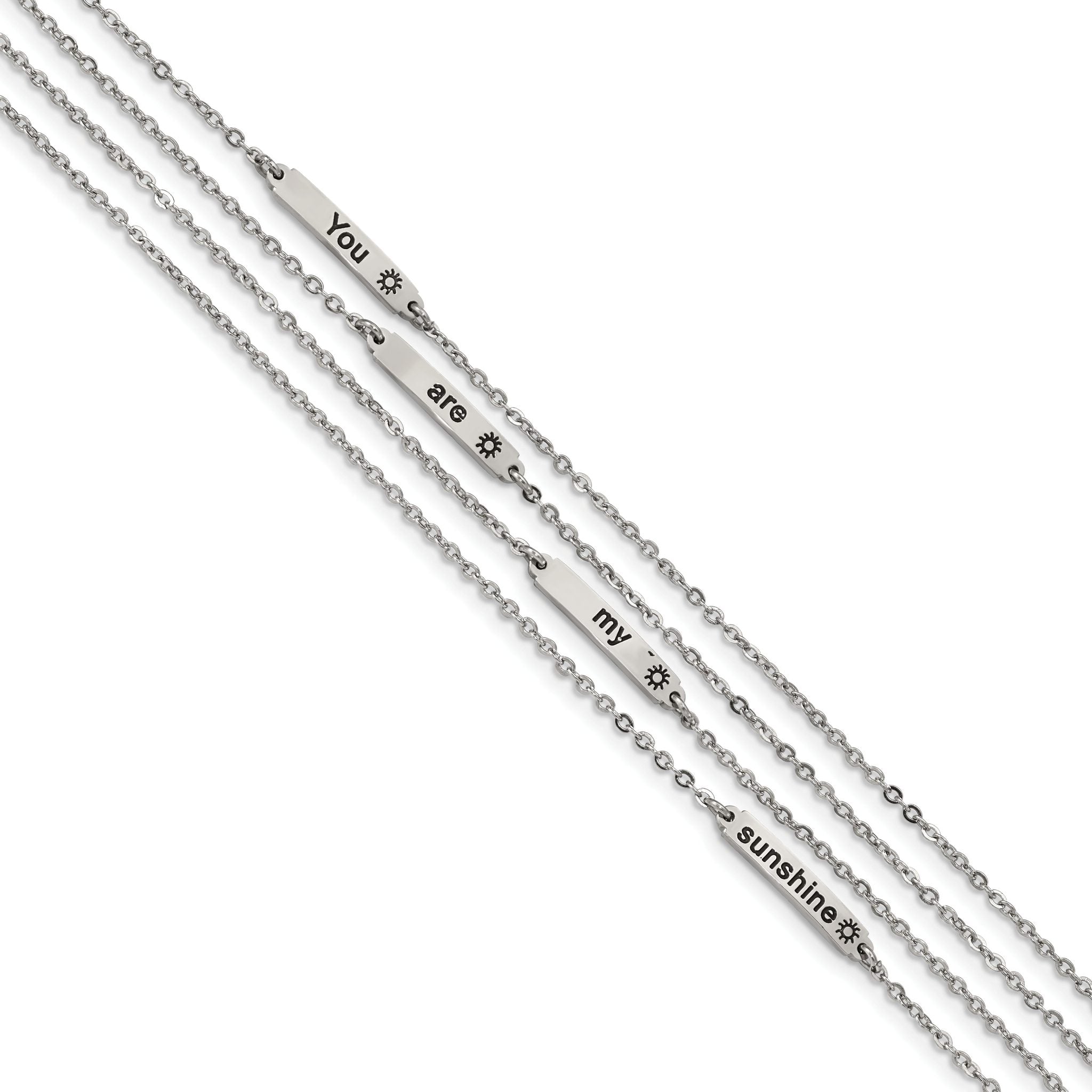 Stainless Steel Polished Enameled Sunshine with . ext. Bracelet for Women Main image