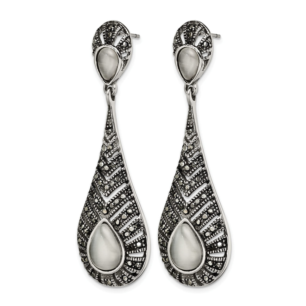 Stainless Steel Polished Drop Dangle Earrings for Women
