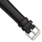 Black Glove Leather Watch Band in 24mm with Panerai-Style Buckle