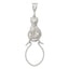 Sterling Silver 925 Cat Charm Pendant with Polished Anti-Tarnish Finish