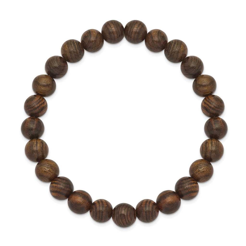 8mm Tigerwood Beaded Stretch Bracelet