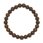 8mm Tigerwood Beaded Stretch Bracelet