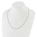 Sterling Silver Gold-plt Adjustable 1.45mm D/C Square Spiga Chain