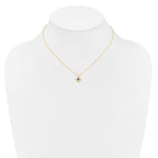 10k Madi K 3mm Amethyst Heart Birthstone Necklace