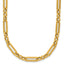 14K Polished Fancy Paperclip Link Necklace