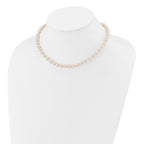 14k 6-7mm White Semi-Round Freshwater Cultured Pearl 12 inch Necklace