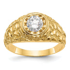 14k 7/8 carat Lab Grown Diamond VS/SI+ G+ Complete Men's Ring