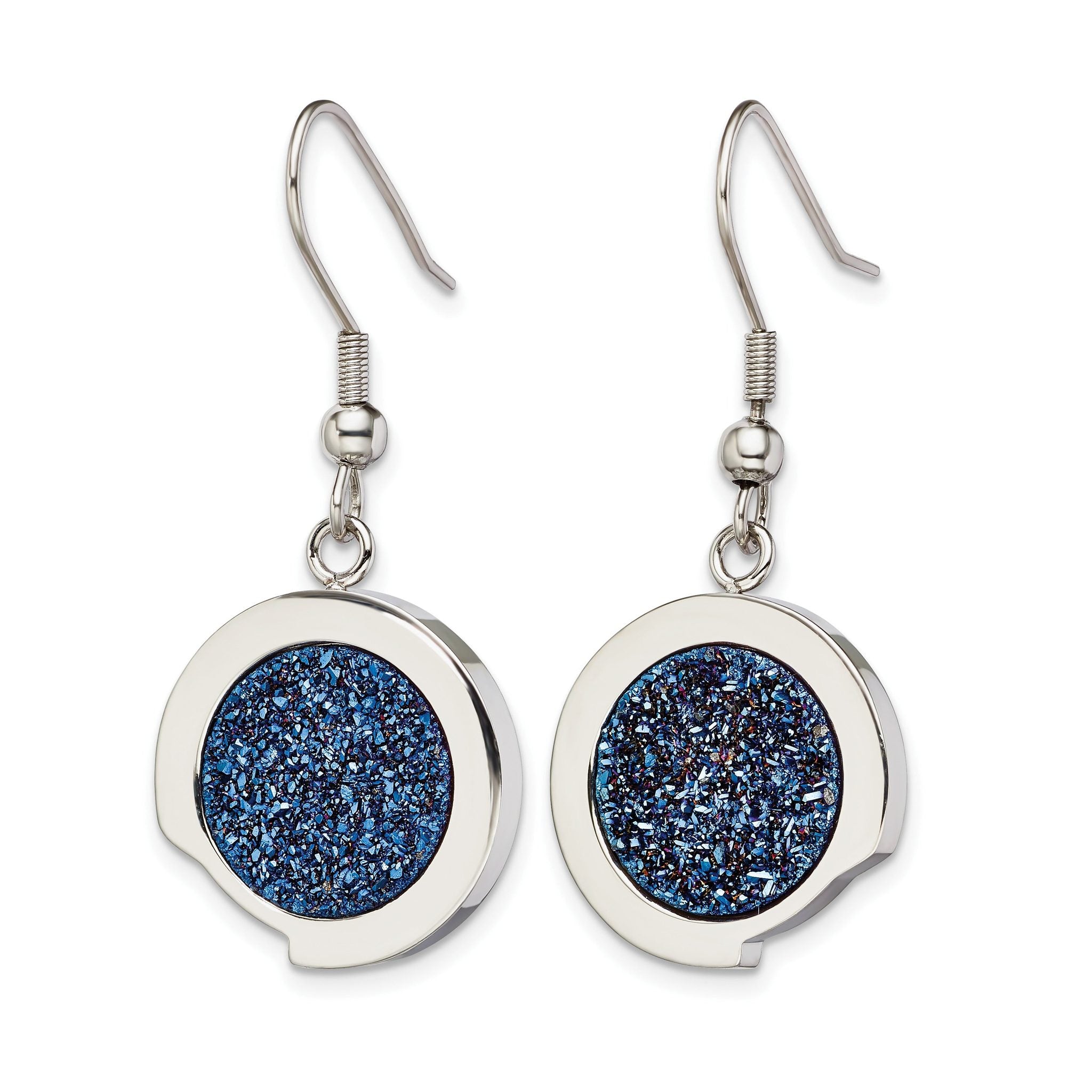 Stainless Steel Polished Drop Dangle Earrings for Women Secondary image